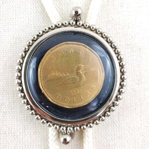Canadian “Loonie” Dollar Coin Bolo Tie